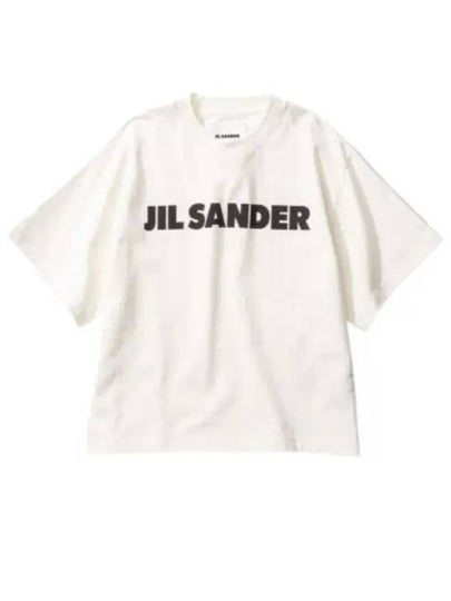 Logo T-Shirt Porcelain - JIL SANDER - BALAAN 2