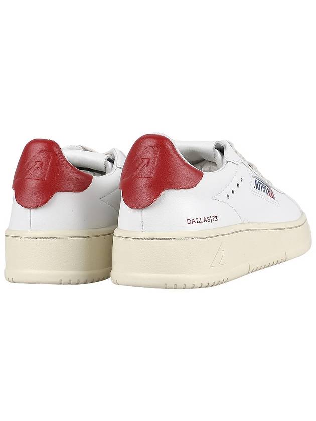 Dallas Low Top Sneakers White Red - AUTRY - BALAAN 6