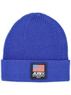 Logo Patch Beanie Blue - AUTRY - BALAAN 1