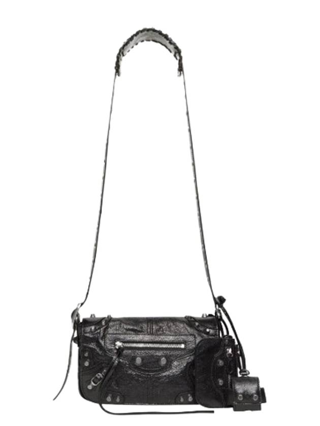 Zipper Stud Arena Lambskin Shoulder Bag Black - BALENCIAGA - BALAAN 2