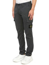 Wappen Patch Cargo Straight Pants Grey - STONE ISLAND - BALAAN 3