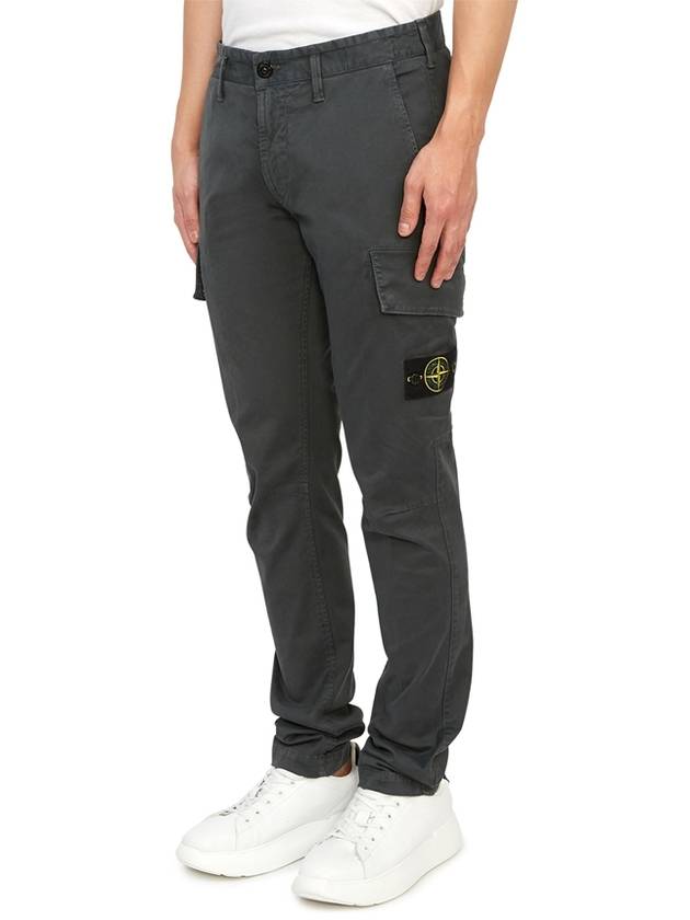 Wappen Patch Cargo Straight Pants Grey - STONE ISLAND - BALAAN 3