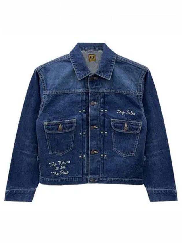 HM27JK015 BLU Denim Work Jacket Indigo Men s TJ 271213 - HUMAN MADE - BALAAN 1