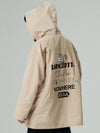 Unisex Overfit Windbreaker Beige - LMN3011 - BALAAN 2