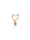 Una Octagon Drop Earrings Rose Gold Pink - SWAROVSKI - BALAAN 4