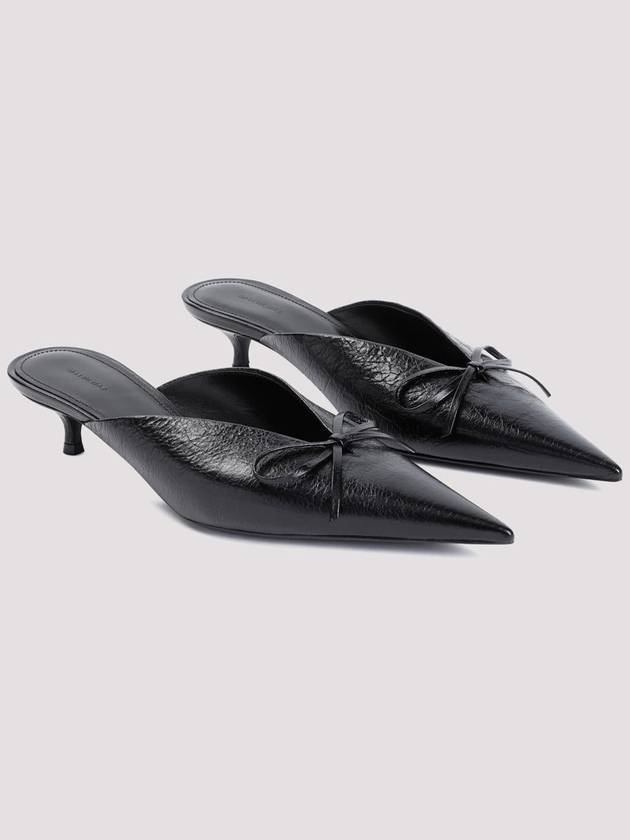 Women Knife Bow 40mm Mule Black - BALENCIAGA - BALAAN 4