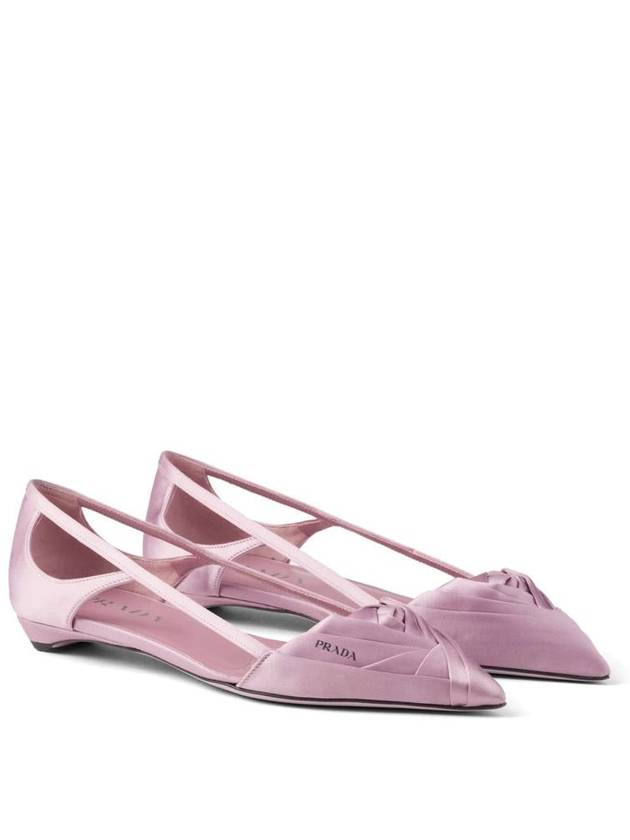 Cutout Satin Ballerina Pink - PRADA - BALAAN 3