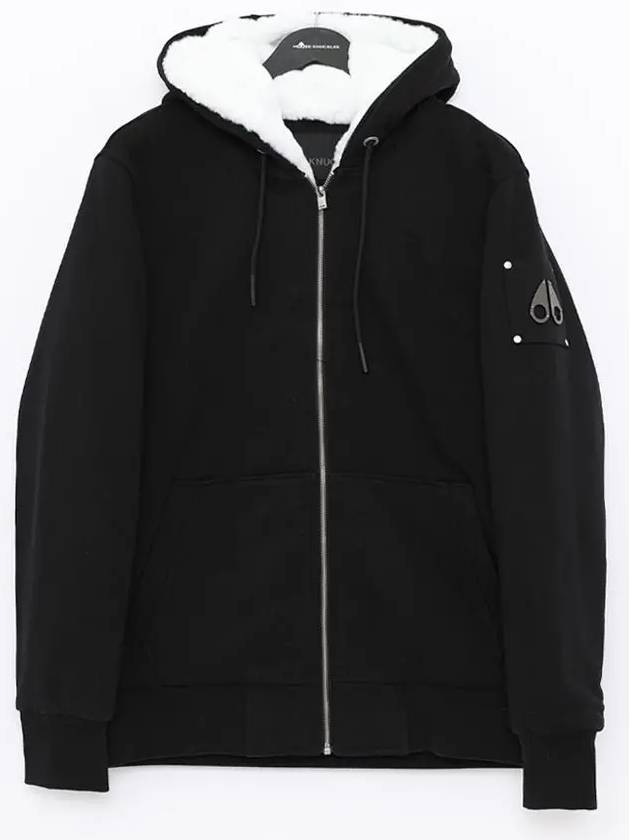 Classic Bunny Zip Up Hoodie White Lining Black - MOOSE KNUCKLES - BALAAN 2