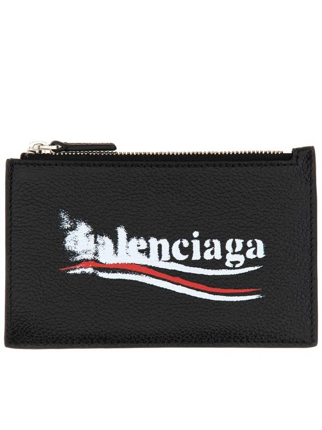 Wave Logo Card Wallet Black - BALENCIAGA - BALAAN 2