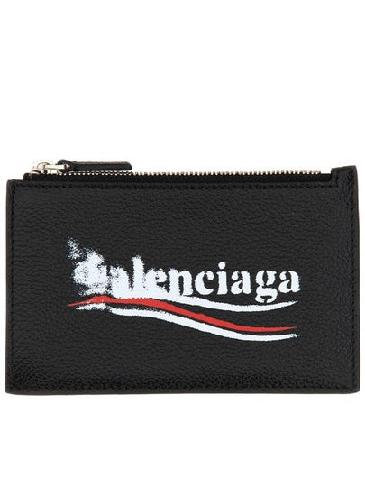 Wave Logo Card Wallet Black - BALENCIAGA - BALAAN 2