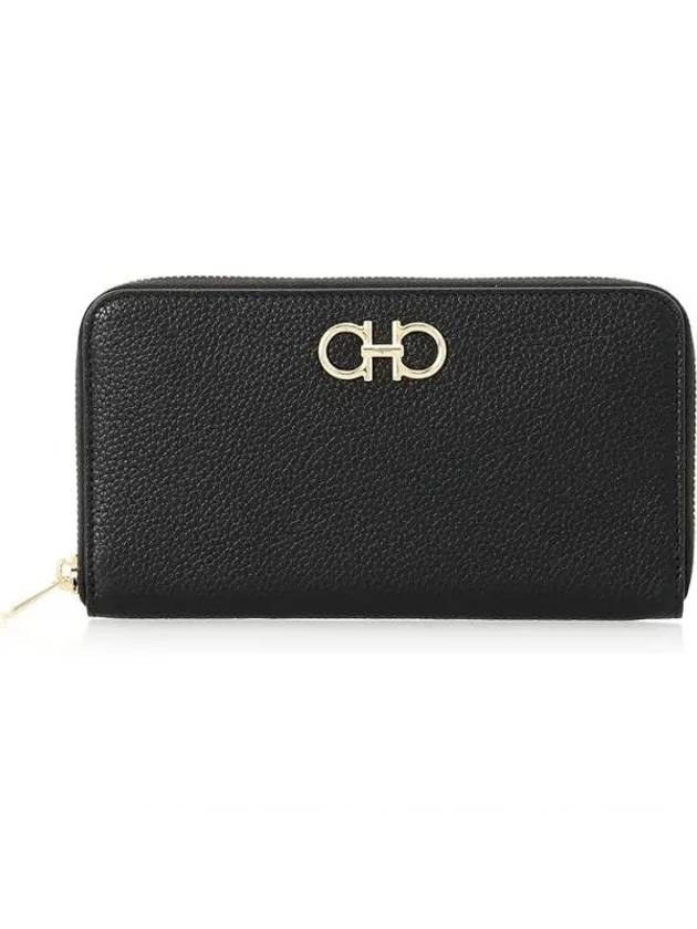 Gancini Continental Long Wallet Nero - SALVATORE FERRAGAMO - BALAAN 2