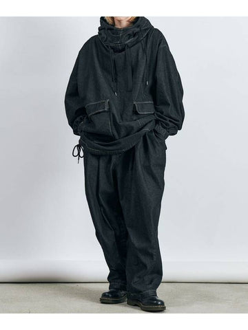 Akaji Denim Balloon Fit Pants_Black Blue - SMITH ARMOR - BALAAN 1