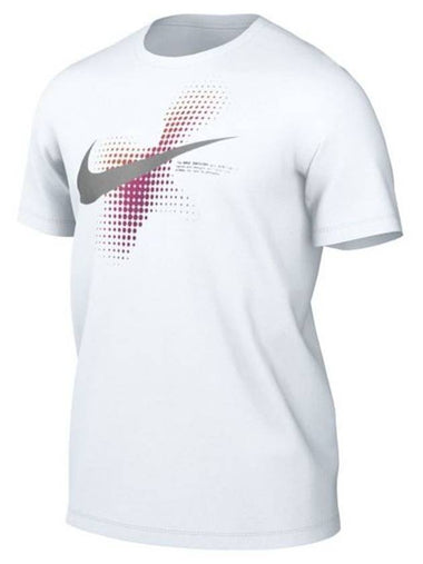 Men's Sportswear 6MO Swoosh Short Sleeve T-Shirt White - NIKE - BALAAN 1