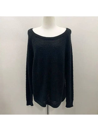 Wool blend sweater black 753504590_B - DKNY - BALAAN 1