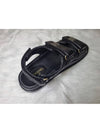 Women's CC Logo Velcro Sandals Gold Black - CHANEL - BALAAN 5