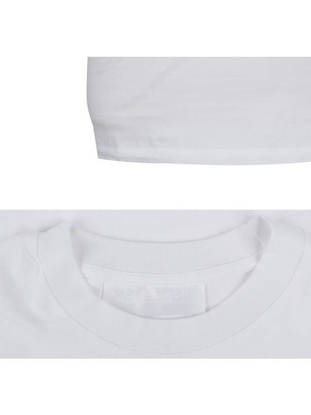 Tape Detail Short Sleeve T-Shirt White - NEIL BARRETT - BALAAN 6