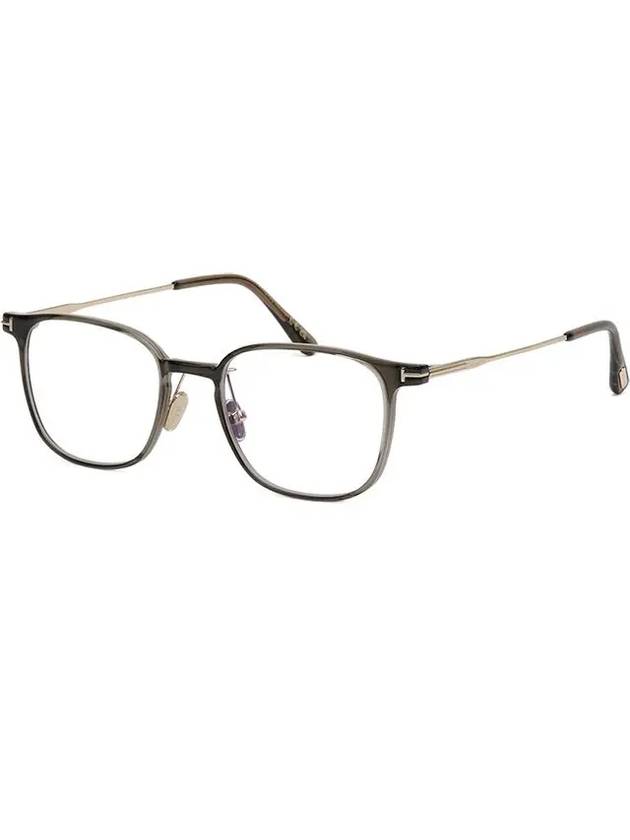 Eyewear Square Acetate Eyeglasses Black Gold - TOM FORD - BALAAN 8