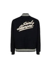 Teddy Wool Bomber Jacket  Black - SAINT LAURENT - BALAAN 3