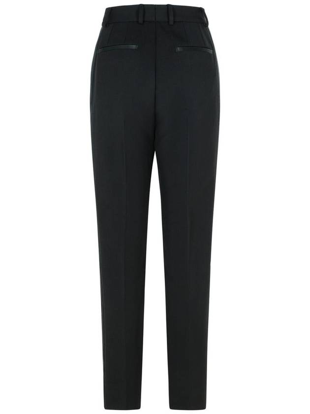 Dolce & Gabbana Black Silk Blend Trousers - DOLCE&GABBANA - BALAAN 3