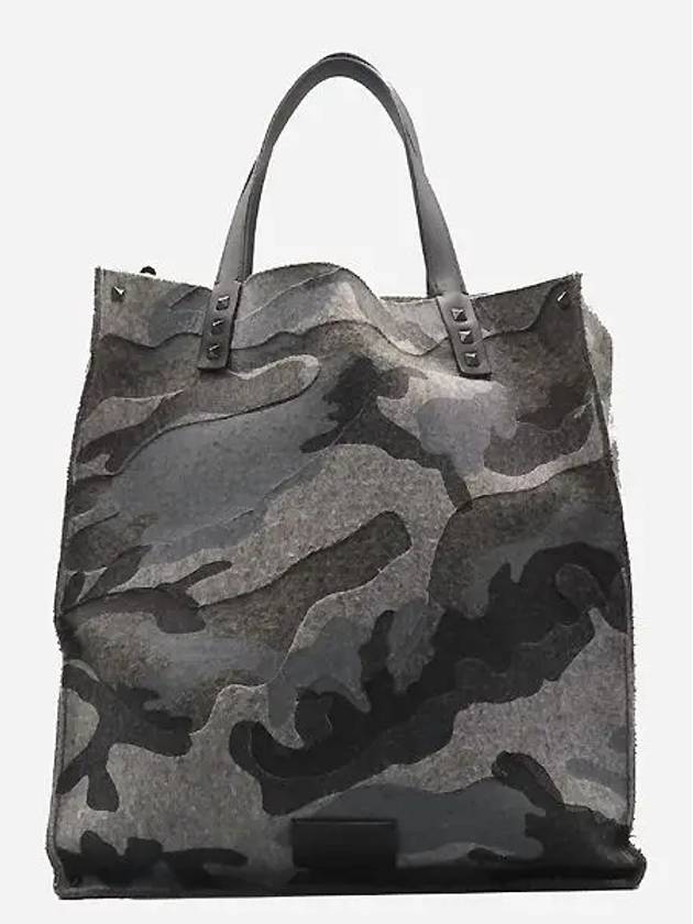 gray tote bag - VALENTINO - BALAAN 1