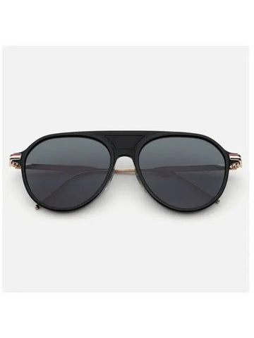 EYEWEAR TB 809 A BLK GLD 57AF - THOM BROWNE - BALAAN 1