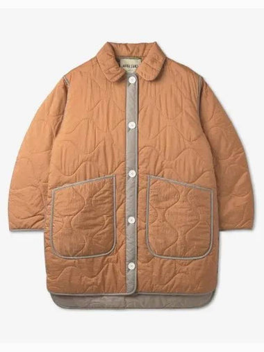 Reversible Color Block Quilt Jacket Orange White Stone COREWQL03CBRTORNWHTSTN - MARFA STANCE - BALAAN 1