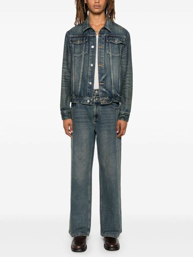 Pocket Denim Jacket Blue - SAINT LAURENT - BALAAN 3