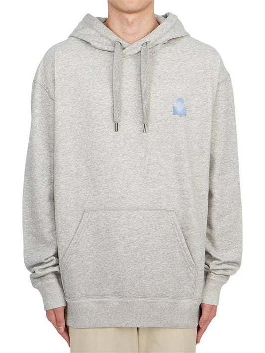 Matte Logo Print Hoodie Grey - ISABEL MARANT - BALAAN 2