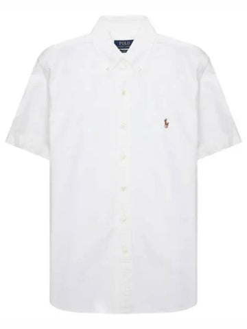 Color pony logo embroidered short sleeve shirt men - POLO RALPH LAUREN - BALAAN 1