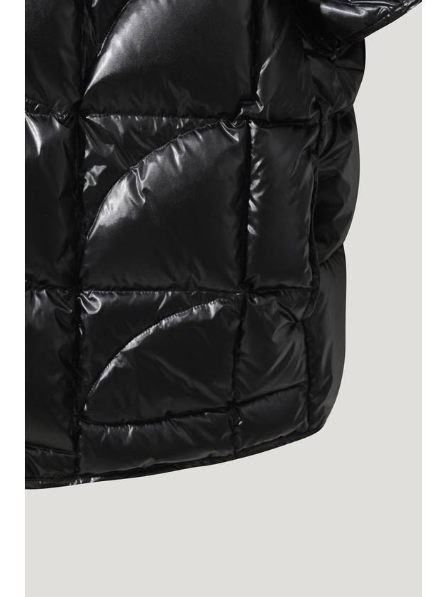 Black GLOSSY Detachable Quilted Jumper - IRO - BALAAN 5