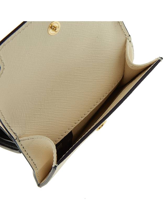 Saffiano Leather Trifold Half Wallet Shell - MARNI - BALAAN 8