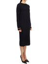 Leccio Virgin Wool Midi Dress Black - MAX MARA - BALAAN 5