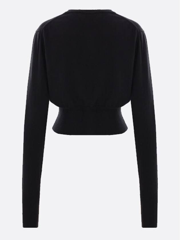 Bea Crop Cardigan Black - VIVIENNE WESTWOOD - BALAAN 3