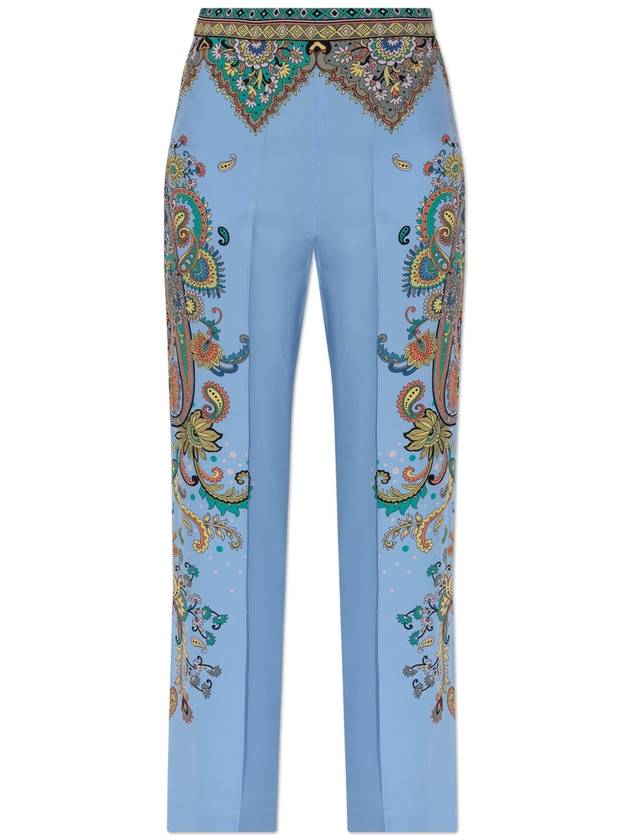 Etro Silk Trousers, Women's, Blue - ETRO - BALAAN 1