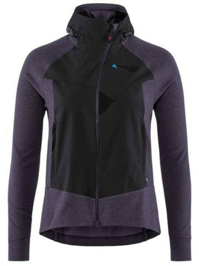 Women's Hugin Zip Up Hoodie Raven Purple Stone - KLATTERMUSEN - BALAAN 2