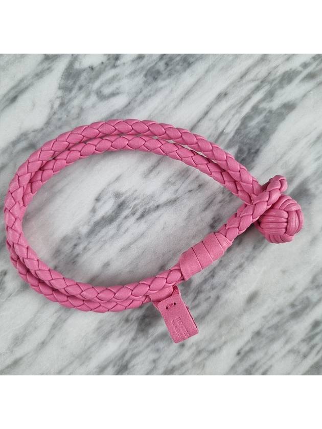 Intrecciato Double Line Bracelet Pink - BOTTEGA VENETA - BALAAN 2