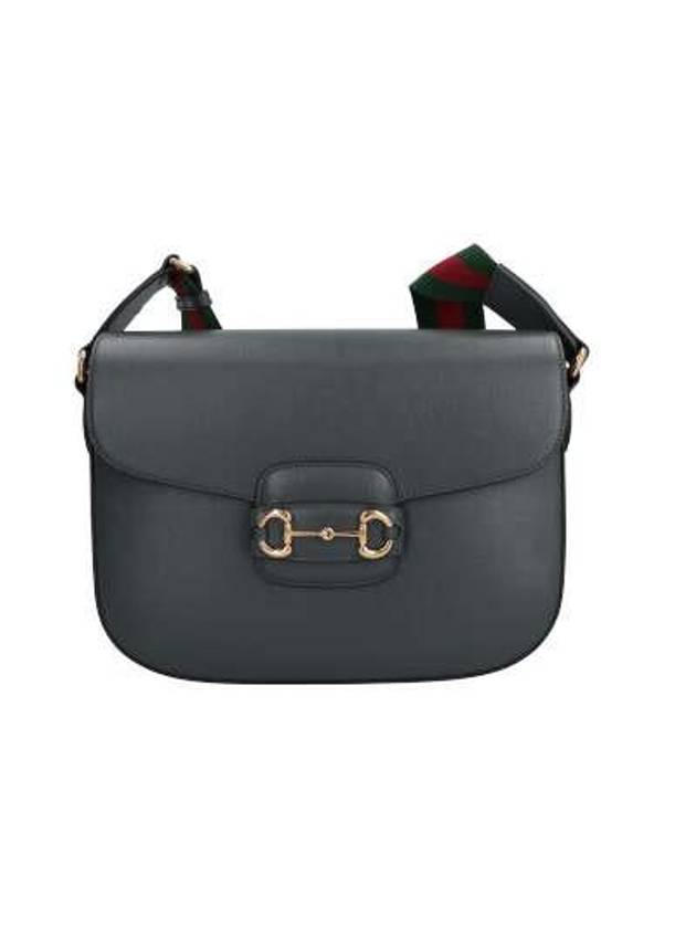 Horsebit Leather Shoulder Bag Grey - GUCCI - BALAAN 2