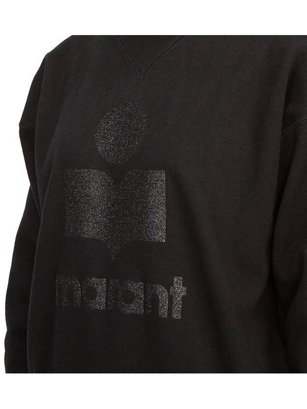 Moby Logo Print Sweatshirt Black - ISABEL MARANT - BALAAN 7