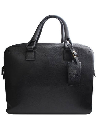 Black leather briefcase - DUNHILL - BALAAN 1