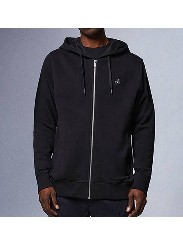 Hornaday Zip Up Hoodie Black - MOOSE KNUCKLES - BALAAN 3