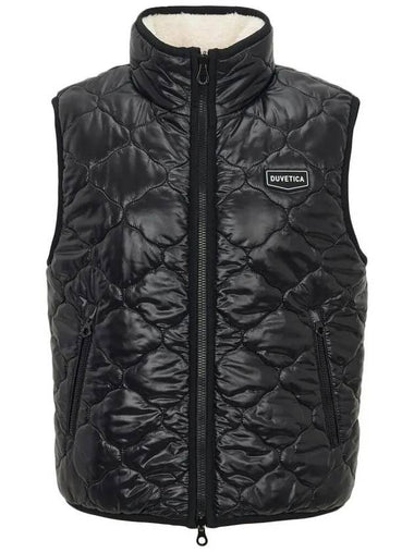 GRUMIUM logo reversible padded vest black VDDV25436K0001 BKL - DUVETICA - BALAAN 1