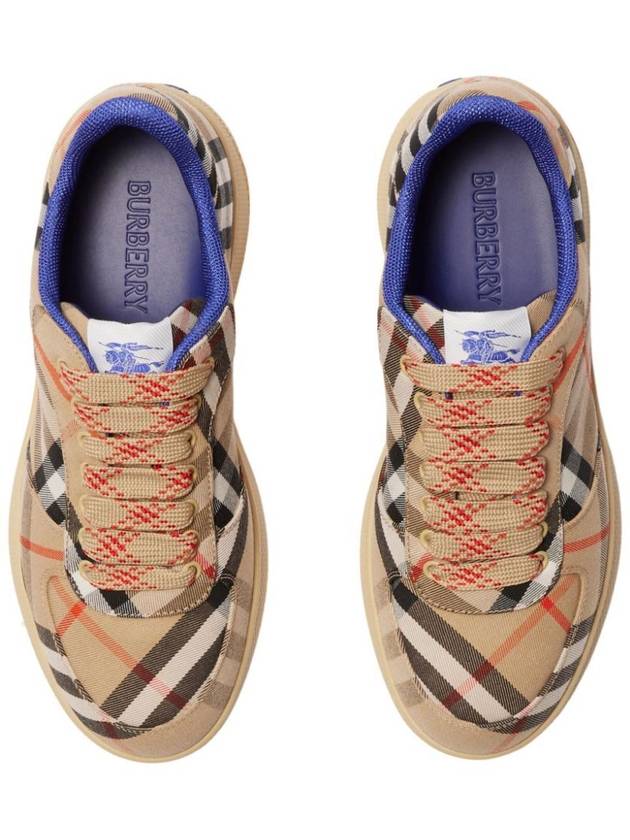 Terrace Check Low Top Sneakers Beige - BURBERRY - BALAAN 4