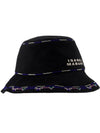 Halena Embroidery Logo Bucket Hat Black - ISABEL MARANT - BALAAN 3