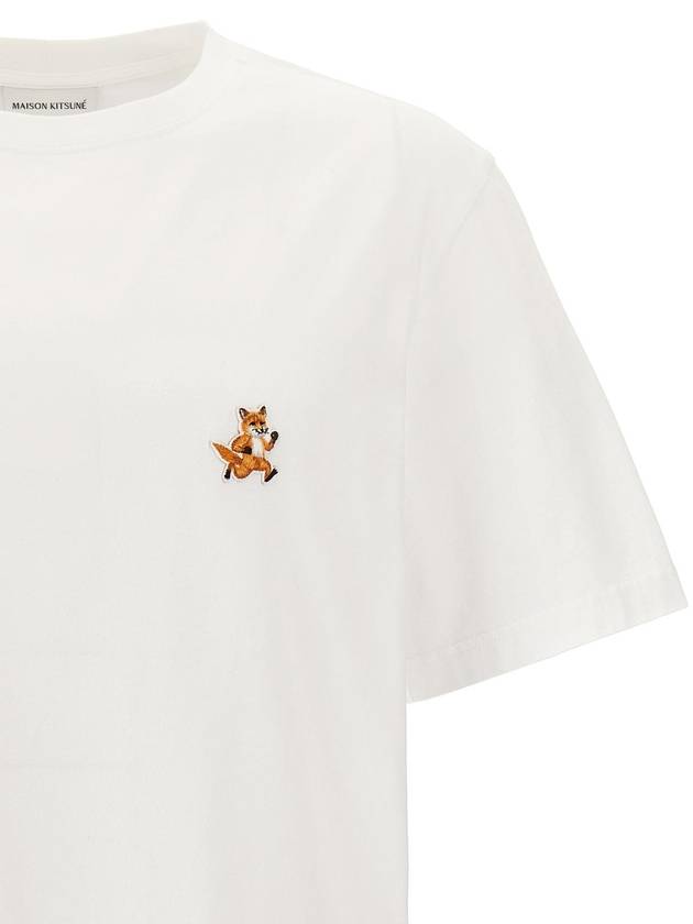 Speedy Fox Patch Comfort Short Sleeve T-Shirt White - MAISON KITSUNE - BALAAN 4