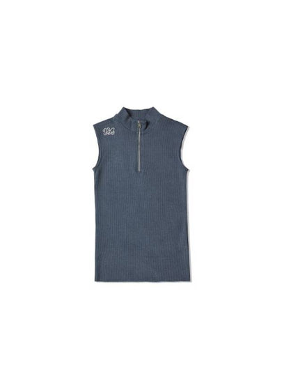 Half Zip-Up Sleeveless Blue - VAEKCIE - BALAAN 2