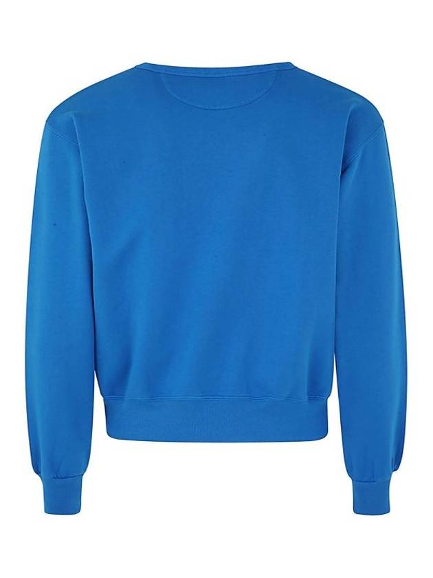 Aerobics Logo Print Cotton Sweatshirt Blue - AUTRY - BALAAN 3