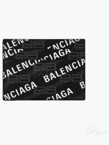 Logo Print Card Wallet 594309 210HO 1060 - BALENCIAGA - BALAAN 1