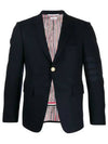 Men's Diagonal Armband Cashmere Flannel Classic Jacket Navy - THOM BROWNE - BALAAN 2