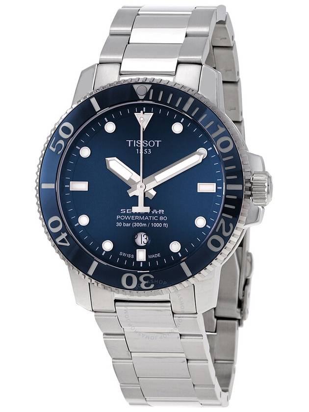 Tissot SEASTAR 1000 POWERMATIC 80 Automatic Blue Dial Men's Watch T120.407.11.041.03 - TISSOT - BALAAN 1