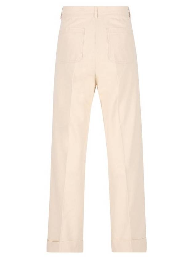 Valentino Garavani Trousers Beige - VALENTINO - BALAAN 2